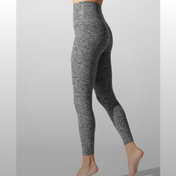 Beyond Yoga 2 Piece Workout Set - Spacedye Tank & Midi Leggings Heather Gray S - Picture 7 of 9